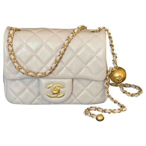 chanel pearl crush mini white|Chanel mini flap bag 2022.